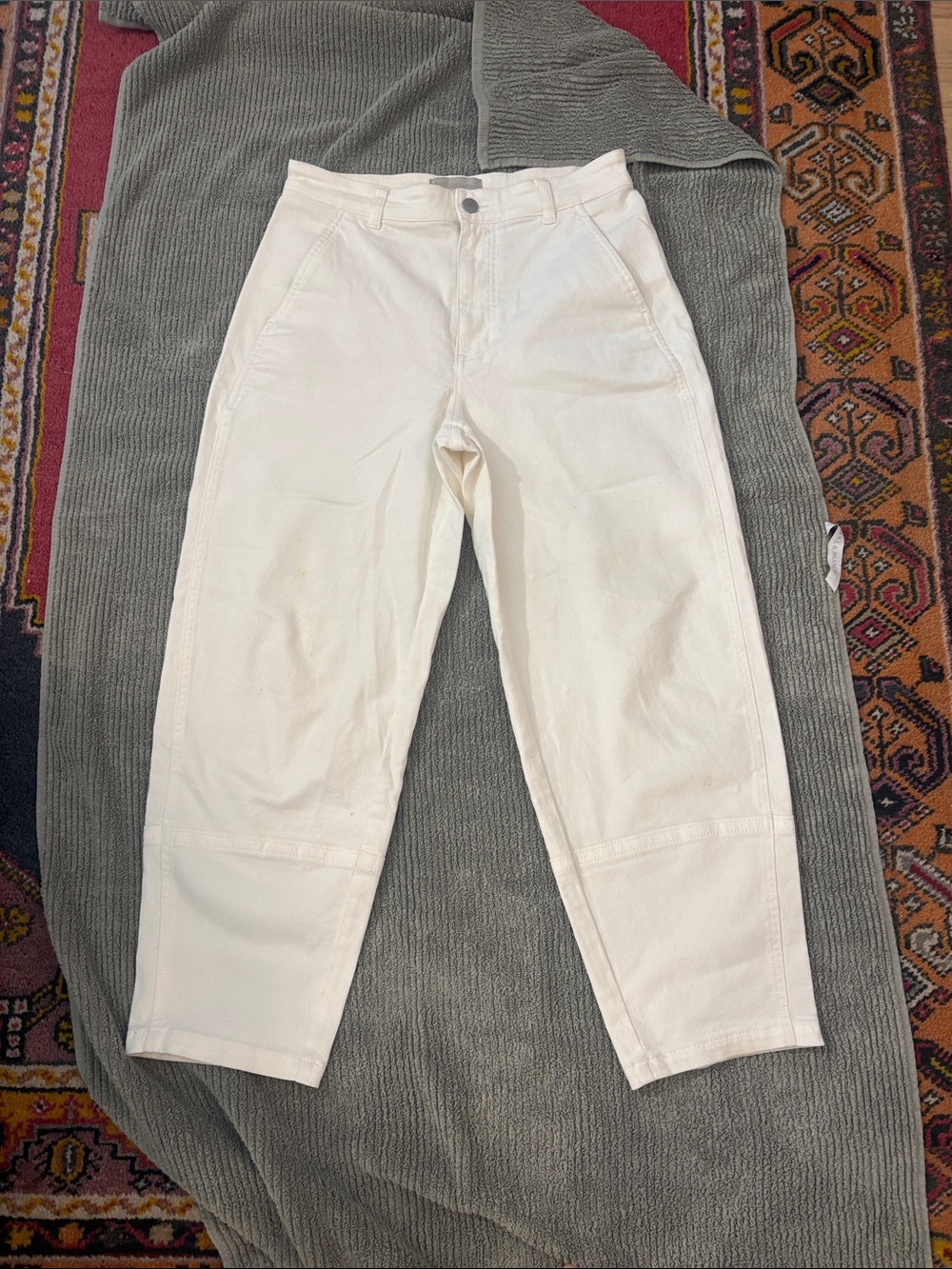 Everlane Utility Barrel Pant - Bone- Size 6
